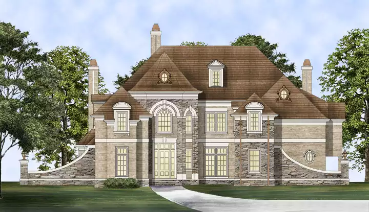 image of french country house plan 4277
